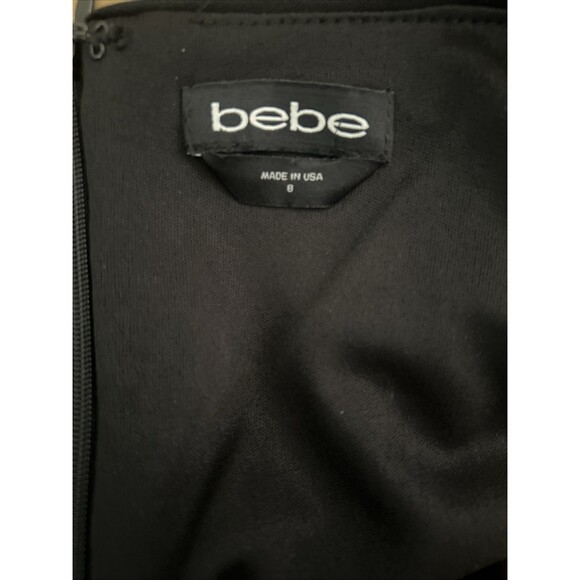 Women’s Bebe Black Sequin Spaghetti Strap Dress Sz 8 New W/Tags - Picture 5 of 7